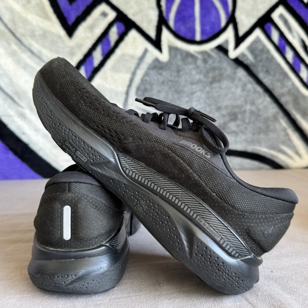 Size 10 - Brooks Adrenaline GTS 24 Womens Wide Black/Ebony 1204261D020 - Picture 9 of 10